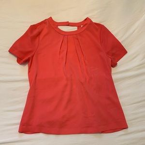 J Crew silk cross back/open back top